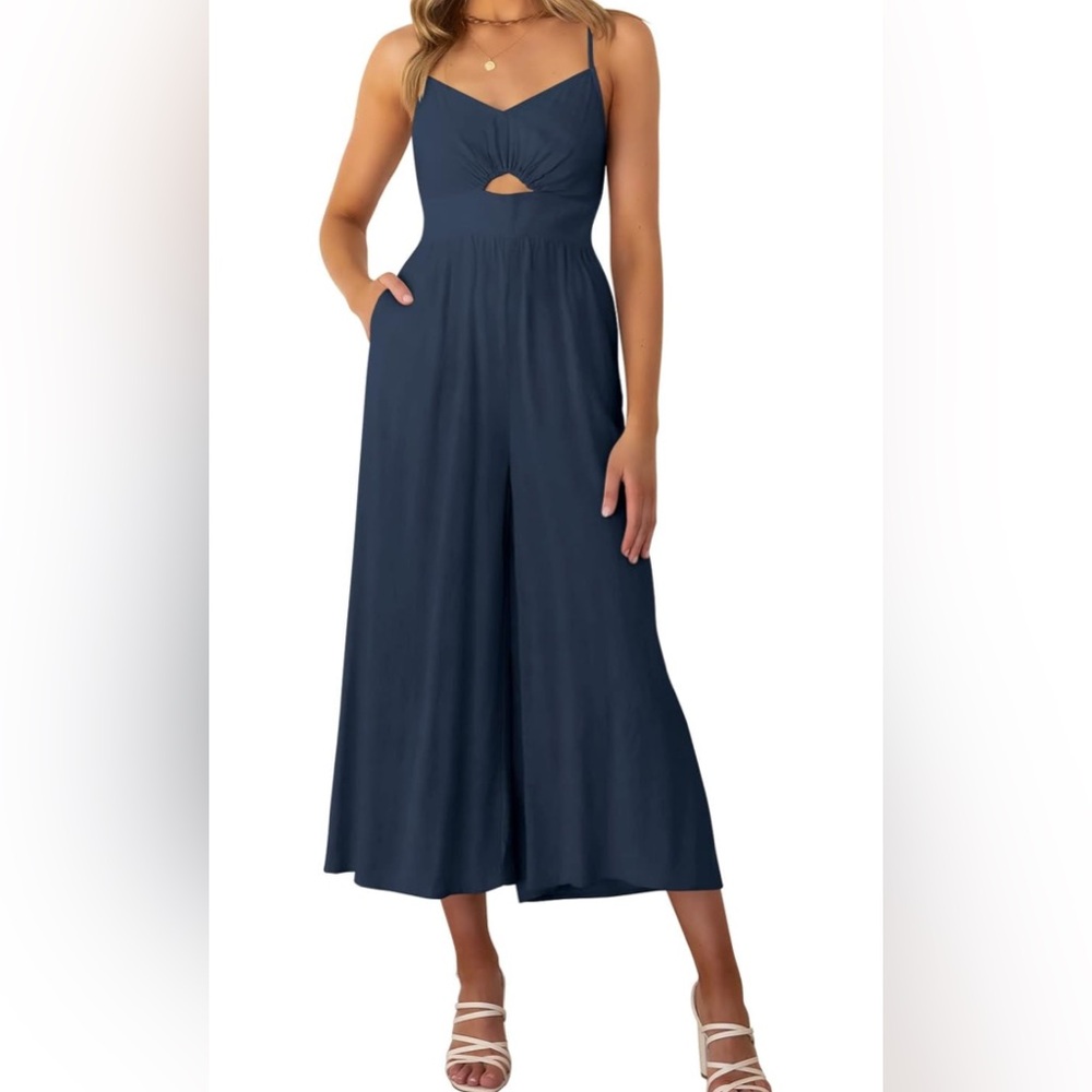 Chic Navy Blue Jumpsuit